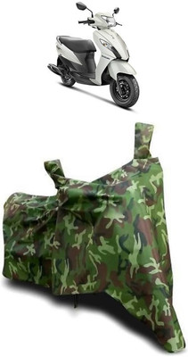 ATBROTHERS Waterproof Two Wheeler Cover for Suzuki(Let's, Green)