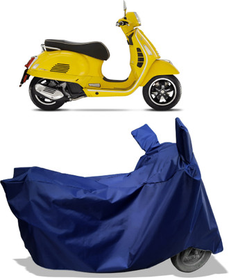Amexride Two Wheeler Cover for Vespa(GTS Super 125 BS6, Blue)