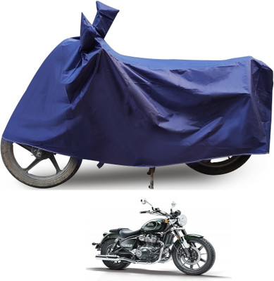 Euro Care Waterproof Two Wheeler Cover for Royal Enfield(Meteor, Blue)
