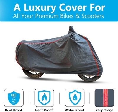 autouniko Waterproof Two Wheeler Cover for Bajaj(Boxer BM 150, Grey)