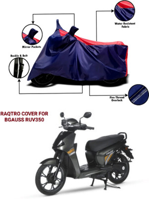 RAQTRO Two Wheeler Cover for Bgauss(Electric Scooter, Red, Blue)