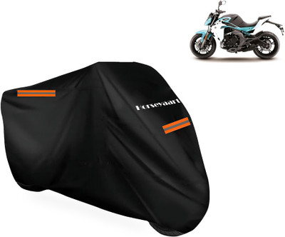 Horseyaart Waterproof Two Wheeler Cover for CFMoto(400NK BS6, Black)