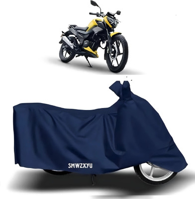 smwzxyu Two Wheeler Cover for Universal For Bike, TVS, Bajaj(Raider, Red, Blue)