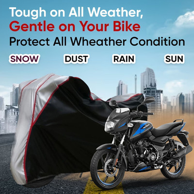 AutoGalaxy Waterproof Two Wheeler Cover for Bajaj(Pulsar 220, Black)