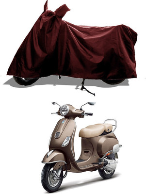 GROFATIK Two Wheeler Cover for Vespa(Piaggio Vespa, Maroon)