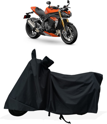 Tricway Two Wheeler Cover for Triumph(Speed Triple, Black)