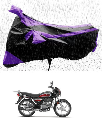 RONISH Waterproof Two Wheeler Cover for Hero(MotoCorp Splendor Plus, Purple, Black)