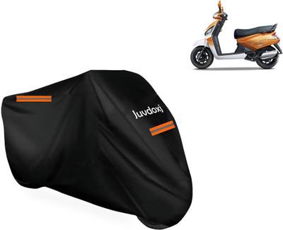 Juvdoxj Waterproof Two Wheeler Cover for Mahindra(Gusto Electric BS6, Black)