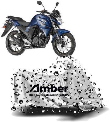 ZIMBER Two Wheeler Cover for Yamaha(FZ25, Silver)