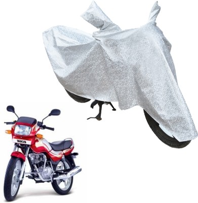 RiderShine Waterproof Two Wheeler Cover for TVS(Victor Edge, Silver)