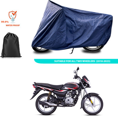 CODOKI Waterproof Two Wheeler Cover for Bajaj(Platina 100 DTS-i, Blue)