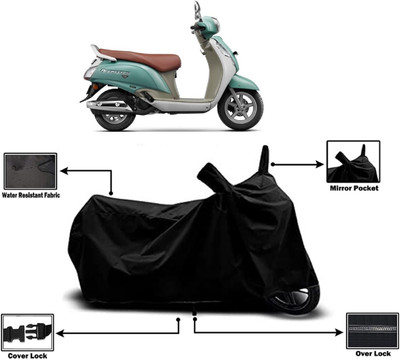 Amexride Two Wheeler Cover for Suzuki(Access 125, Black)