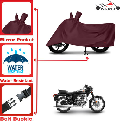 AASHTIK MART Two Wheeler Cover for Royal Enfield(Classic Chrome, Maroon)