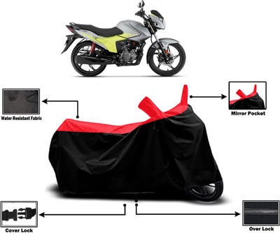 Amexride Two Wheeler Cover for Hero(Glamour Blaze, Red)