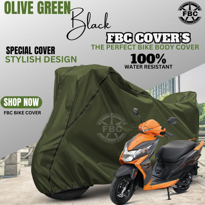 AUTOCAD Waterproof Two Wheeler Cover for Honda(Dio, Green)