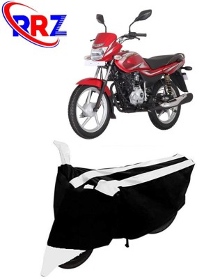 RRZ Waterproof Two Wheeler Cover for Bajaj(Platina 125, Black, White)