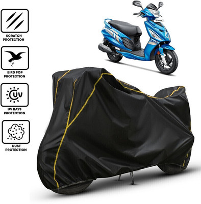 AutoGalaxy Waterproof Two Wheeler Cover for Hero(Maestro, Black, Yellow)