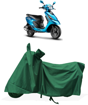 Tricway Two Wheeler Cover for TVS(Zest, Green)