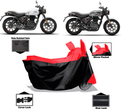 Amexride Two Wheeler Cover for Royal Enfield(Hunter 350, Red)