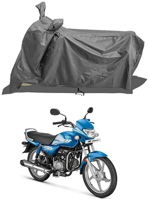 Matt Moon Two Wheeler Cover for Hero(HF Deluxe BS6, Grey)