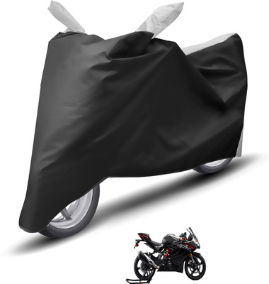 Caronix Waterproof Two Wheeler Cover for TVS(Apache RR 310, Silver)