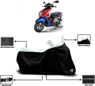 Amexride Two Wheeler Cover for TVS(Ntorq 125, White)