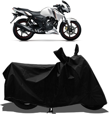 Tricway Waterproof Two Wheeler Cover for TVS(Apache 150, Black)