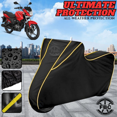 FBC Waterproof Two Wheeler Cover for Hero(Glamour, Black)
