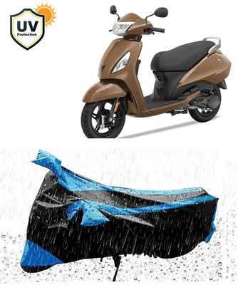 DeepShakshi AUTOMOTIVE Two Wheeler Cover for TVS(Jupiter, Blue, Black)