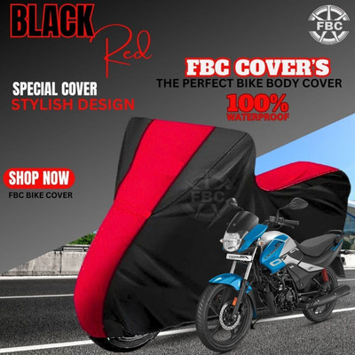 OliverX Waterproof Two Wheeler Cover for Hero(Passion Pro, Black)