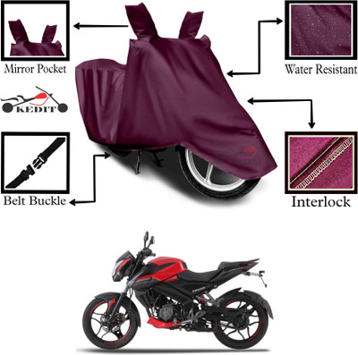 KEDIT Two Wheeler Cover for Universal For Bike(Pulsar 200NS FI, Maroon)