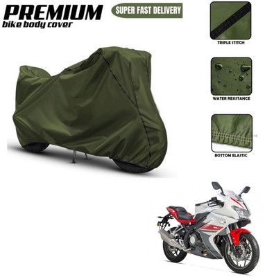 Car Life Two Wheeler Cover for Benelli(302R, Green, Black)