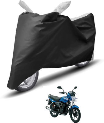 Caronix Waterproof Two Wheeler Cover for Bajaj(Platina 125, Silver)