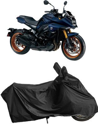 MMSSTAR Waterproof Two Wheeler Cover for Suzuki(Katana BS6, Black)
