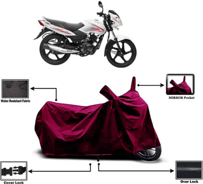 KEDIT Two Wheeler Cover for TVS(Sport ES, Maroon)