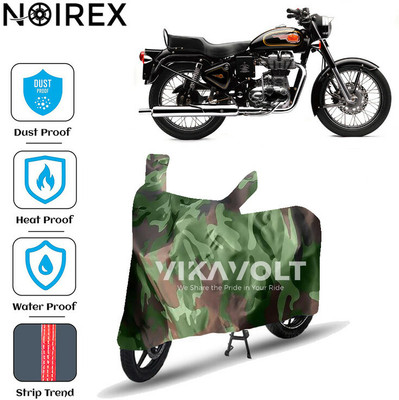 NOIREX Waterproof Two Wheeler Cover for Royal Enfield(Bullet 350, Green)