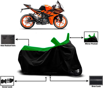 Amexride Two Wheeler Cover for KTM(RC 200, Green)
