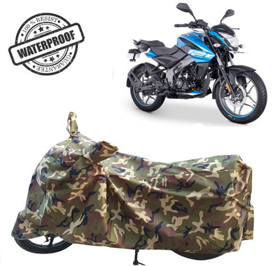 ROYAL AUTO MART Waterproof Two Wheeler Cover for Bajaj(Pulsar NS125, Green, Multicolor)