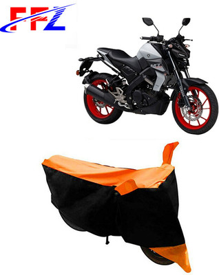 FFZ Waterproof Two Wheeler Cover for Yamaha(MT 15, Black, Orange)