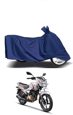 Raghu Rani Traders Waterproof Two Wheeler Cover for TVS(Victor BS6, Blue)