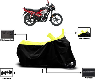 Amexride Two Wheeler Cover for Honda(Dream Yuga, Yellow)