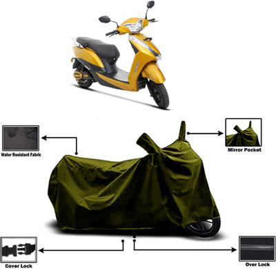 Amexride Two Wheeler Cover for Ampere(Magnus Pro, Green)