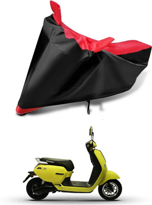RideXpert Waterproof Two Wheeler Cover for Okinawa(Lite, Black, Orange)