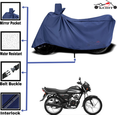 KEDIT Two Wheeler Cover for Honda(CD 100 SS, Blue)