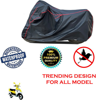 THE REAL ARV Waterproof Two Wheeler Cover for TVS(Scooty Pep Plus, Black)