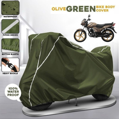 Shiv Kanha Waterproof Two Wheeler Cover for TVS(Star City, Green)