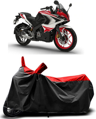 Fastak Two Wheeler Cover for Bajaj(Pulsar 200 NS DTS-i, Red)