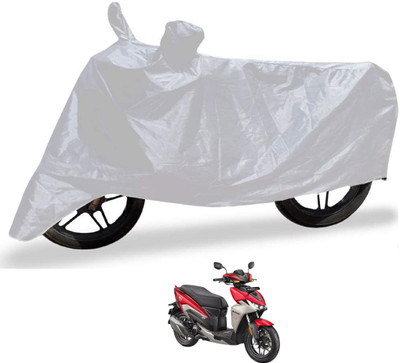MOCKHE Waterproof Two Wheeler Cover for Hero(Silver)