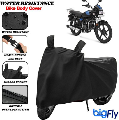 BigFly Two Wheeler Cover for Hero(MotoCorp Super Splendor, Black)