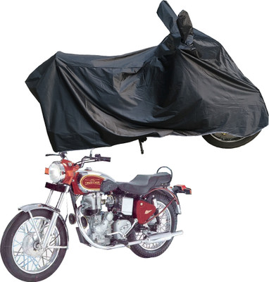 Motodreka Waterproof Two Wheeler Cover for Royal Enfield(Machismo 350, Black)